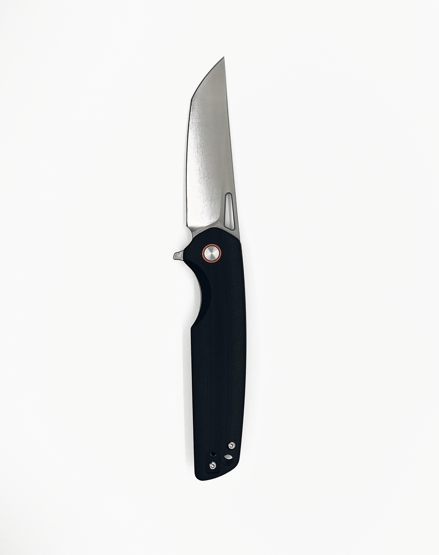 Tanto Blade Folding knife on D2 Steel with Black G10 handles