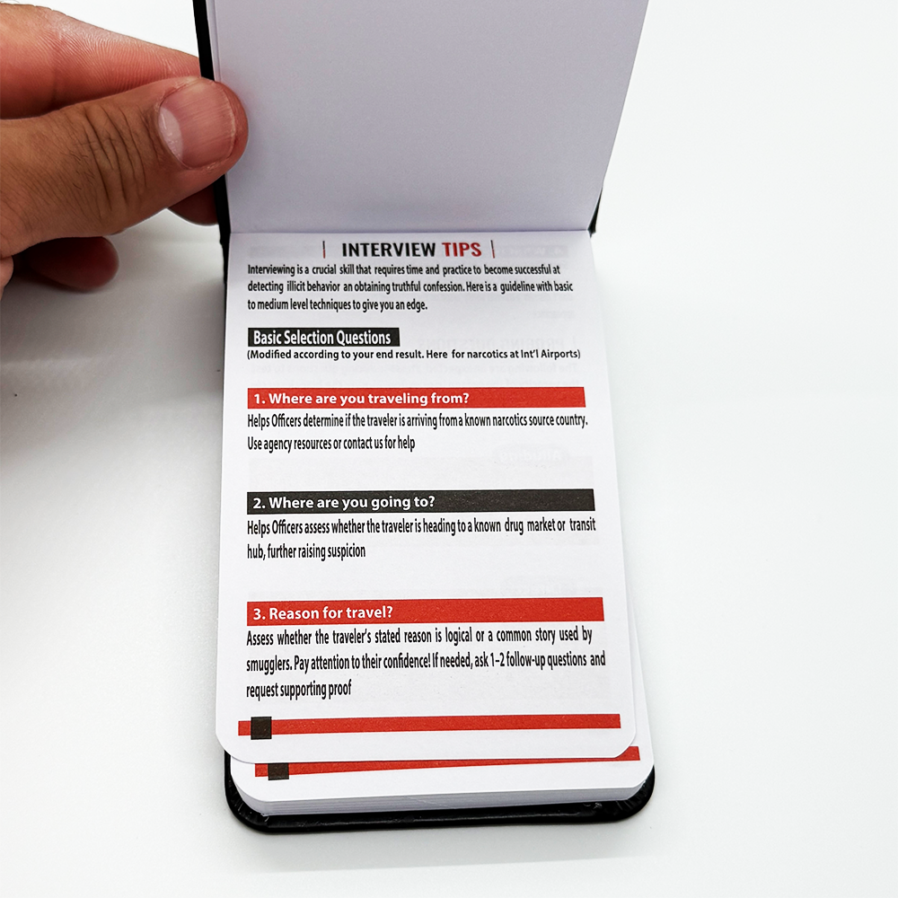 Pocket Notebook- Interview Tip Section